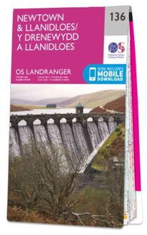 Wandelkaart - Topografische kaart 136 Landranger Wales - Newtown, Llanidloes | Ordnance Survey