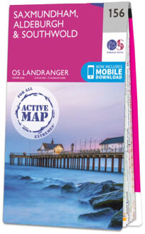 Wandelkaart - Topografische kaart 156 Landranger Active Saxmundham / Aldeburgh / Southwold | Ordnance Survey