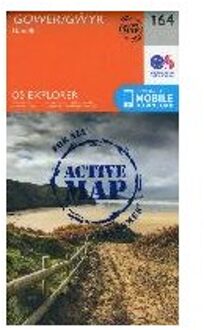 Wandelkaart - Topografische kaart 164 OS Explorer Map | Active Gower / Gwyr | Ordnance Survey
