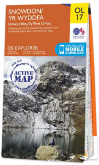 Wandelkaart - Topografische kaart 17 OS Explorer Map | Active Snowdon/ Yr Wyddfa / Conwy Valley area | Ordnance Survey