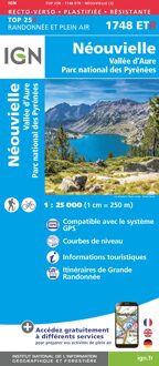 Wandelkaart - Topografische kaart 1748ETR Néouvielle | IGN - Institut Géographique National