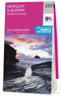 Wandelkaart - Topografische kaart 200 Landranger Newquay & Bodmin, Camelford & St Austell | Ordnance Survey