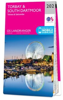 Wandelkaart - Topografische kaart 202 Landranger Torbay & South Dartmoor, Totnes & Salcombe | Ordnance Survey