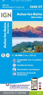 Wandelkaart - Topografische kaart 2048OT Aulus-les-Bains, Mont Valier | IGN - Institut Géographique National