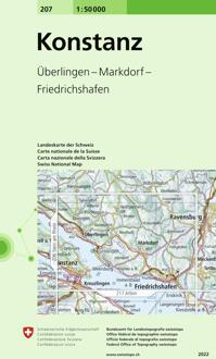 Wandelkaart - Topografische kaart 207 Konstanz | Swisstopo