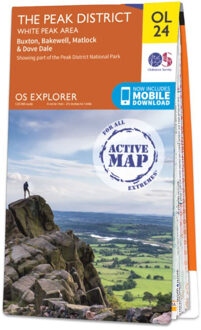 Wandelkaart - Topografische kaart 24 OS Explorer Map | Active Peak District / White Peak area | Ordnance Survey
