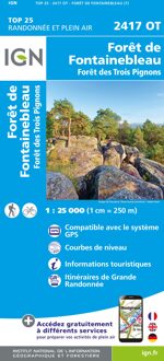 Wandelkaart - Topografische kaart 2417OT Forêt de Fontainebleau | IGN - Institut Géographique National