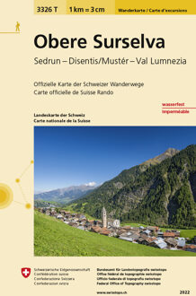 Wandelkaart - Topografische kaart 3326T Obere Surselva | Swisstopo