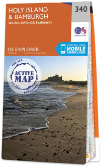Wandelkaart - Topografische kaart 340 OS Explorer Map | Active Holy Island / Bamburgh | Ordnance Survey