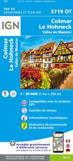 Wandelkaart - Topografische kaart 3719OT Colmar & Le Hohneck | IGN - Institut Géographique National