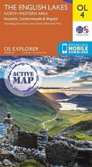 Wandelkaart - Topografische kaart 4 OS Explorer Map | Active The English Lakes - North Western area | Ordnance Survey