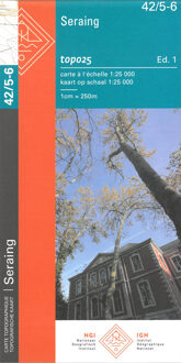 Wandelkaart - Topografische kaart 42/5-6 Topo25 Seraing | NGI - Nationaal Geografisch Instituut