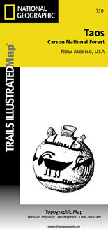 Wandelkaart - Topografische kaart 730 Taos Carson National Forest | National Geographic