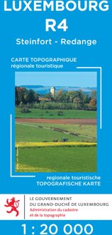 Wandelkaart - Topografische kaart R4 Luxemburg Steinfort - Redange - Septfontaines | Topografische dienst Luxemburg