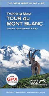 Wandelkaart Tour du Mont Blanc | Knife Edge Outdoor