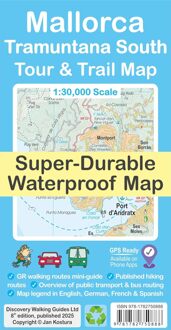 Wandelkaart Tour & Trail Mallorca - Tramuntana South | Discovery Walking Guides