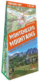 Wandelkaart Trekking map Montenegro Mountains | TerraQuest