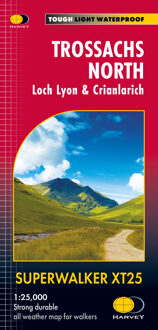 Wandelkaart Trossachs Noord / Loch Lyon / Crianlarich | Harvey Maps