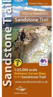Wandelkaart Walking Cheshire's Sandstone Trail - 1:25,000 OS Map Book | Northern Eye Books