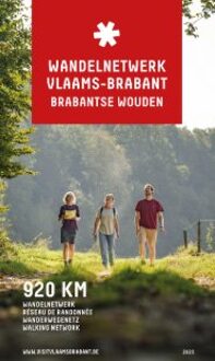 Wandelkaart Wandelnetwerk BE Brabantse wouden (+ Zonienwoud) | Toerisme Vlaams-Brabant