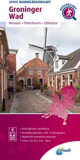 Wandelkaart Wandelregiokaart Groninger Wad | ANWB Media