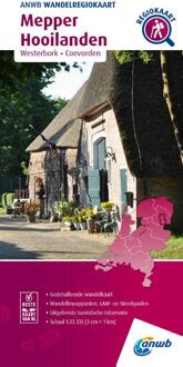Wandelkaart Wandelregiokaart Mepper Hooilanden | ANWB Media
