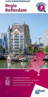 Wandelkaart Wandelregiokaart Regio Rotterdam | ANWB Media