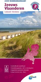 Wandelkaart Wandelregiokaart Zeeuws Vlaanderen | ANWB Media