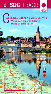 Wandelkaart Wege zum inneren Frieden | Paths to inner peace | Huber Verlag