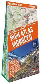 Wandelkaart - Wegenkaart - landkaart Trekking map High Atlas Morocco | TerraQuest