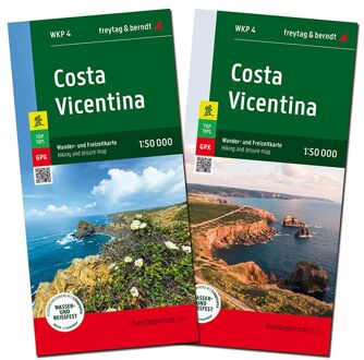 Wandelkaart WKP4 Costa Vicentina - Ruta Vicentina | Freytag & Berndt