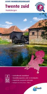 Wandelknooppuntenkaart - Wegenkaart - landkaart Wandelregiokaart Twente Zuid / Haaksbergen | ANWB Media