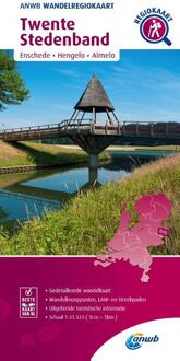 Wandelregiokaart Twente Stedenband / Enschede, Hengelo, Almelo - Anwb Wandelregiokaart - ANWB