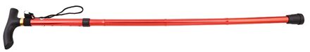 Wandelstok Wandelen Trekking Polen Trail Ultralight 4 Sectie Verstelbare Canes Aluminium Legering Opvouwbare Wandelstokken rood
