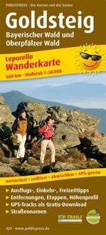 Wanderkarte Goldsteig 1 : 50 000