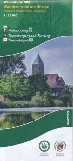 Wanderkarte NRW: Wandern rund um Rheine 1 : 25 000