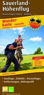 Wanderkarte Sauerland Höhenflug 1 : 25 000