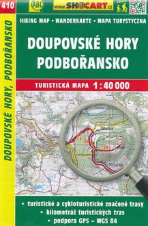 Wanderkarte Tschechien Doupovske hory, Podboransko 1 : 40 000