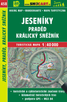 Wanderkarte Tschechien Jeseniky, Praded, Kralicky Sneznik 1 : 40 000