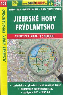 Wanderkarte Tschechien Jizerske hory, Frydlantsko 1 : 40 00