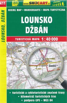 Wanderkarte Tschechien Lounsko, Dzban 1 : 40 000