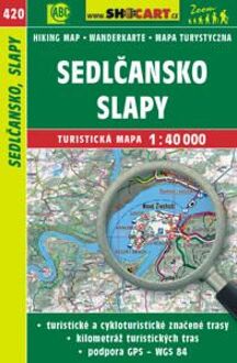 Wanderkarte Tschechien Sedlcansko, Slapy 1 : 40 000