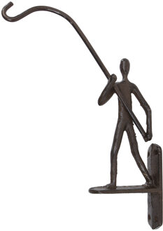 Wandhaak "Lantern Lighter" gietijzer zwart