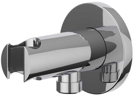 Wandhouder - geïntegreerde wateruitlaat - 1/2 - Chroom 6900201