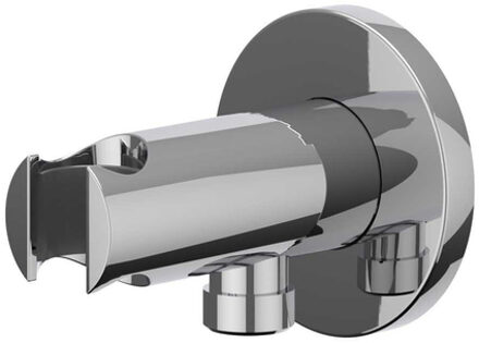 Wandhouder - geïntegreerde wateruitlaat - 1/2 - Chroom 6900201