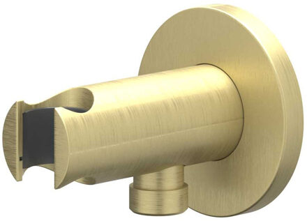 Wandhouder - geïntegreerde wateruitlaat - 1/2 - Geborsteld mat goud PVD 6900204 Goud geborsteld