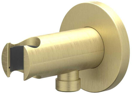Wandhouder - geïntegreerde wateruitlaat - 1/2 - Geborsteld mat goud PVD 6900204 Goud geborsteld