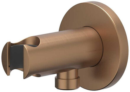 Wandhouder - geïntegreerde wateruitlaat - 1/2 - Geborsteld mat koper PVD 6900205 Koper geborsteld