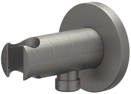 Wandhouder - geïntegreerde wateruitlaat - 1/2 - Geborsteld metal black PVD 6900206 Metal black geborsteld (antraciet)