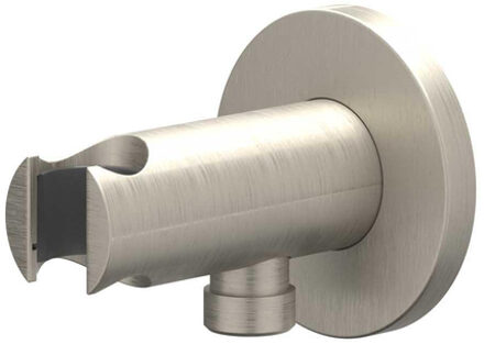 Wandhouder - geïntegreerde wateruitlaat - 1/2 - Geborsteld nickel PVD 6900203 Nickel geborsteld (RVS)